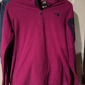 The North Face Women's Fuchsia Quarter-Zip Hoodie